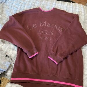 France Maroon Sweatshirt